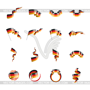 Флаг Германии, - клипарт в векторном виде