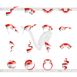 Indonesia flag, - vector clip art