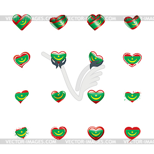 Mauritius flag, - vector clip art