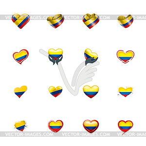 Colombia flag, - vector image