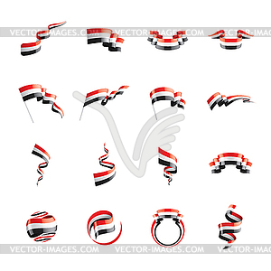 Yemeni flag,  - vector clipart