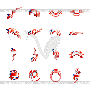 Liberia flag,  - royalty-free vector clipart