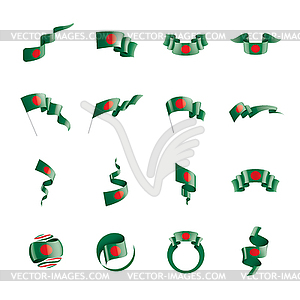Bangladesh flag, - vector clipart