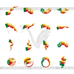 Benin flag, - vector clipart