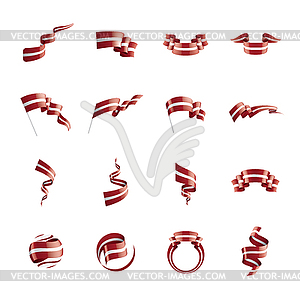 Latvia flag, - vector clip art