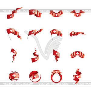 Switzerland flag, - vector clip art