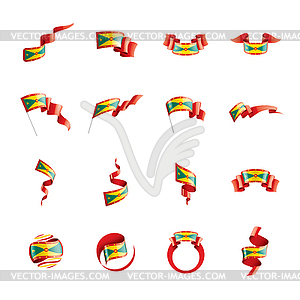 Grenada flag, - vector clip art