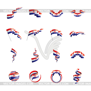 Croatia flag, - vector clipart