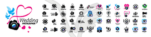 Set of logos by professional photographer - vector clipart