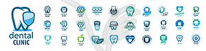 Set of logos Dentistry - vector clipart