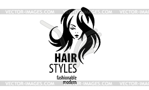 Womans hairstyle - vector image