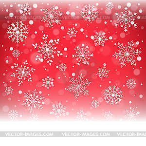 Christmas snowflakes and snowdrift - vector image