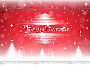 Merry Christmas postcard background - vector image