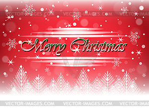 Merry Christmas postcard background - vector image