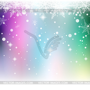 Рождественские снежинки на цветном фоне - изображение в векторе / векторный клипарт