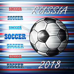 Чемпионат России по футболу 2018 года в России - изображение в векторном виде