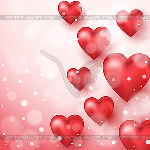 Abstract background to Valentine s day - vector image