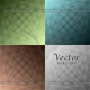 Four different colored abstract backgrounds - vector image