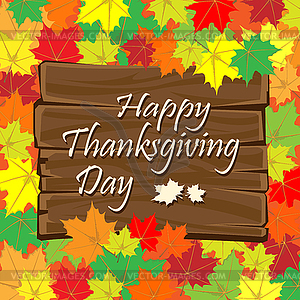 Happy Thanksgiving day colorful background - vector clipart / vector image