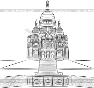  Sacre Coeur - vector clipart