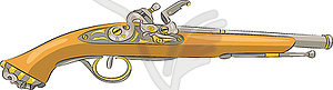  An ancient pistol - vector clipart