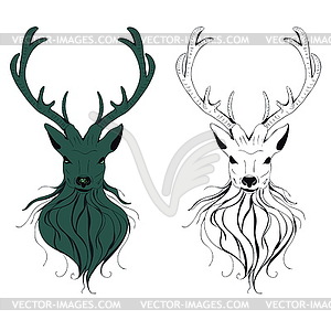 Deer Head - vector clipart / vector image