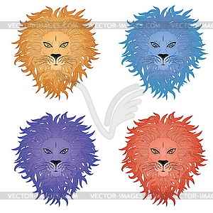 Lion Face - vector clipart