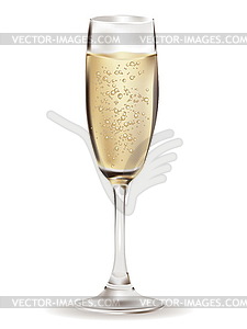 Champagne glass - vector image