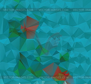 Abstract Blue Geometric Background - vector clip art