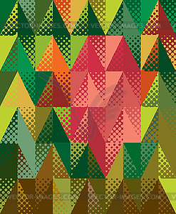 Colorful triangles - color vector clipart