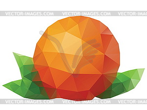 Polygonal Orange - vector clipart / vector image