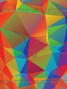 Rainbow Polygonal Background - vector clipart