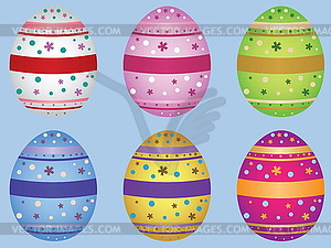 Decorative Easter eggs - vector image