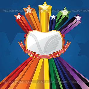 Explosion Stars - vector clipart