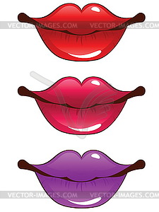 Cartoon lips - vector clipart