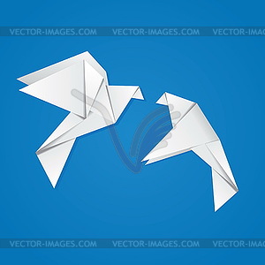 Pair of pigeons - vector image