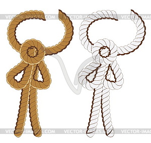 Rope Bow - vector clipart