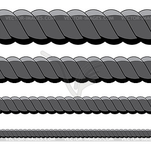 Rope in Different Sizes - vector image