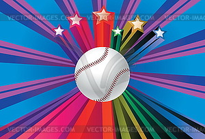 Baseball Ball Background - vector image