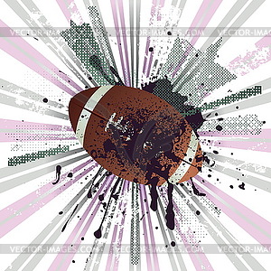 Grunge Rugby - royalty-free vector image