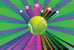 Tennis Ball Background - vector clip art