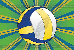 Volleyball Ball Background - vector image