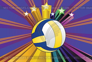 Volleyball Ball Background - vector clipart