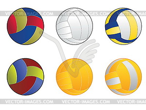 Volleyball Balls - vector image