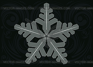 Ornament Snowflake - vector clipart / vector image