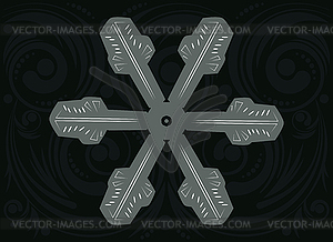 Ornament Snowflake - vector image