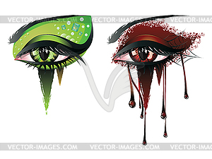 Carnival Vampire Eyes - vector image