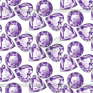 Shiny Violet Amethyst - vector clipart