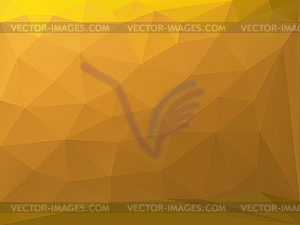 Золотой полигональный фон - изображение в векторе