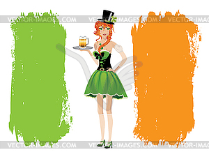 With Leprechaun - vector image